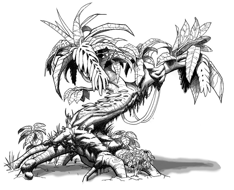 Tree Concept Art from Turok