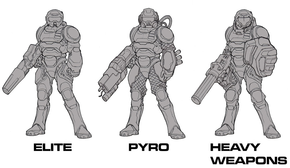Heavy Armor Troops Art from Turok