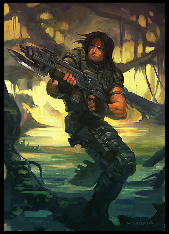 Turok With Gun Art from Turok