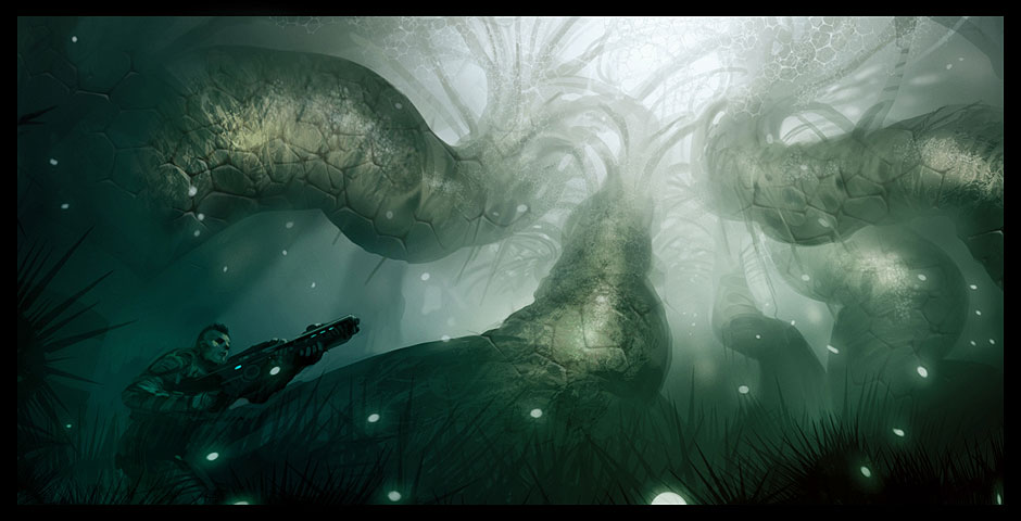 Alien Tree Art from Turok