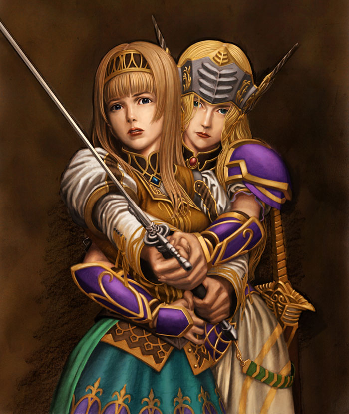 Alicia & Silmeria Art from Valkyrie Profile 2: Silmeria
