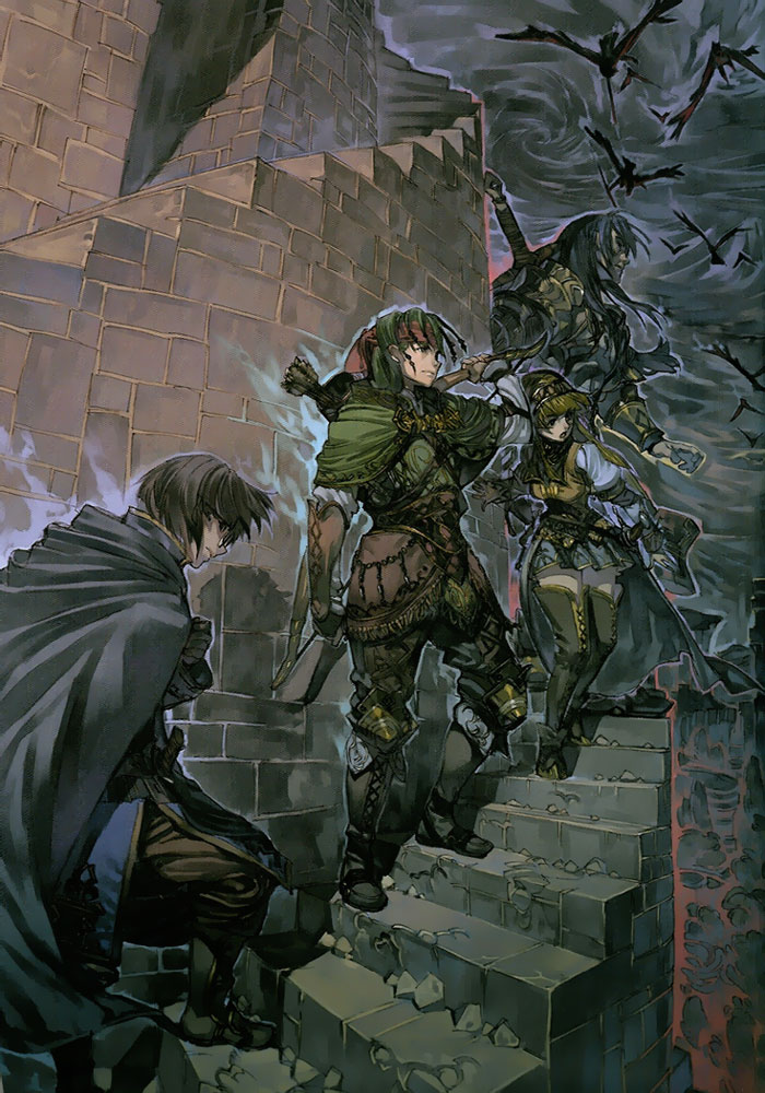Lezard, Rufus, Alicia, and Dylan Art from Valkyrie Profile 2: Silmeria