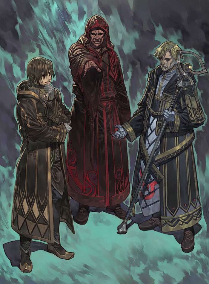 Three Mages of Dipan Art from Valkyrie Profile 2: Silmeria