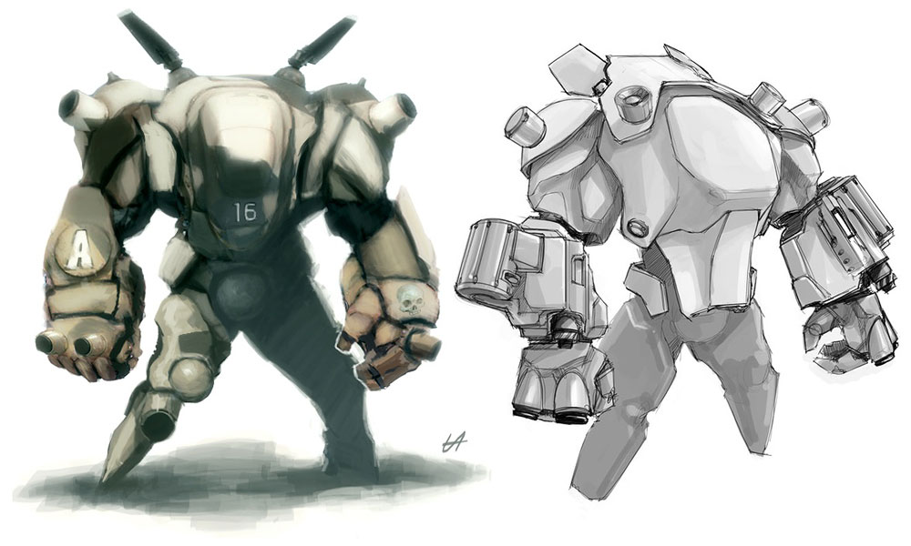 Commando Concept Art from Bionic Commando