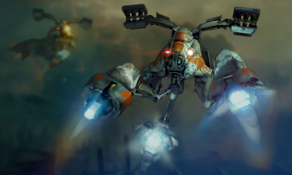 Polycraft in Flight Art from Bionic Commando