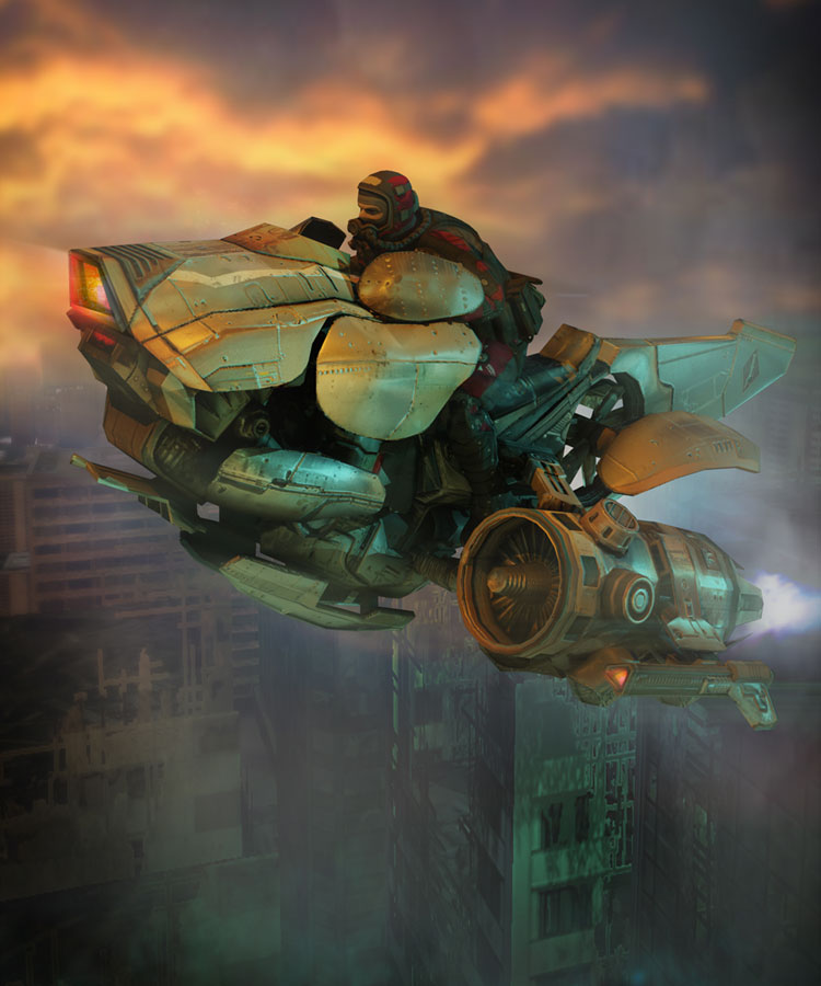 Speeder Art from Bionic Commando