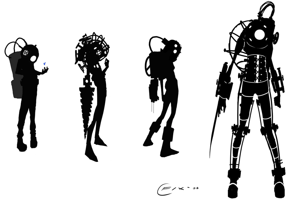 Big Sister Concept Art from BioShock 2