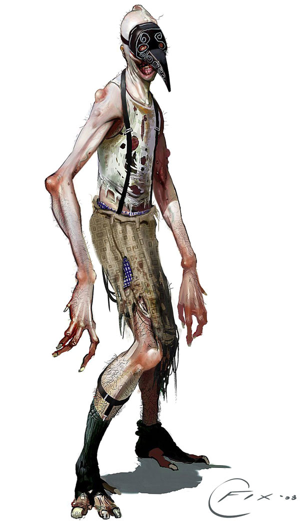 Ceiling Crawler Art from BioShock 2