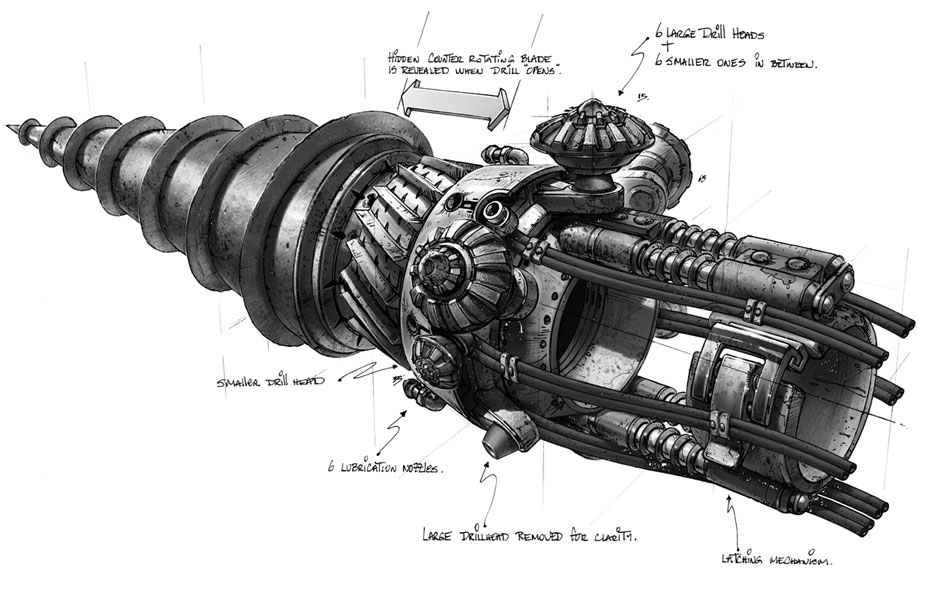 Drill Art from BioShock 2