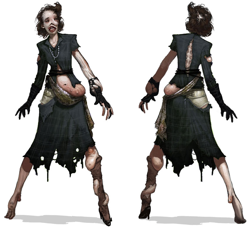 Mutated Woman Art from BioShock 2