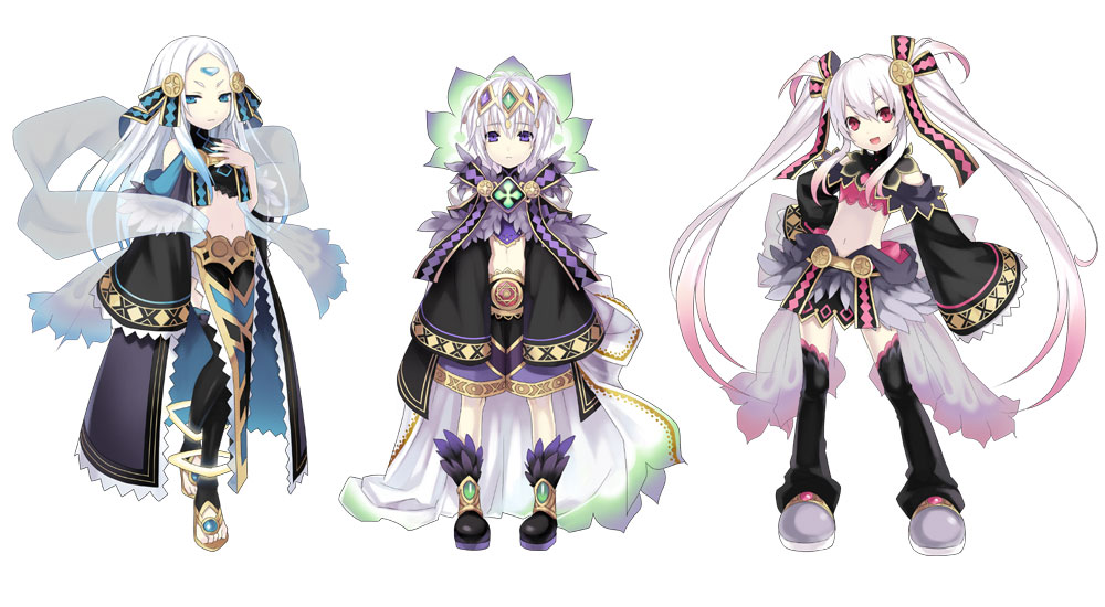 Triplets - Cece, Vivi, Mimi Art from Cross Edge