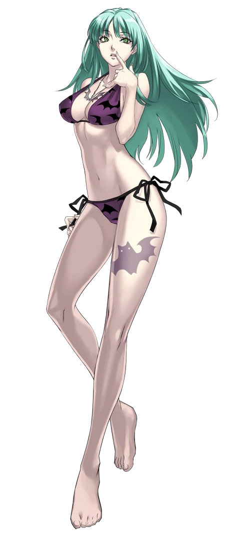 Morrigan, Bathing Suit Art from Cross Edge