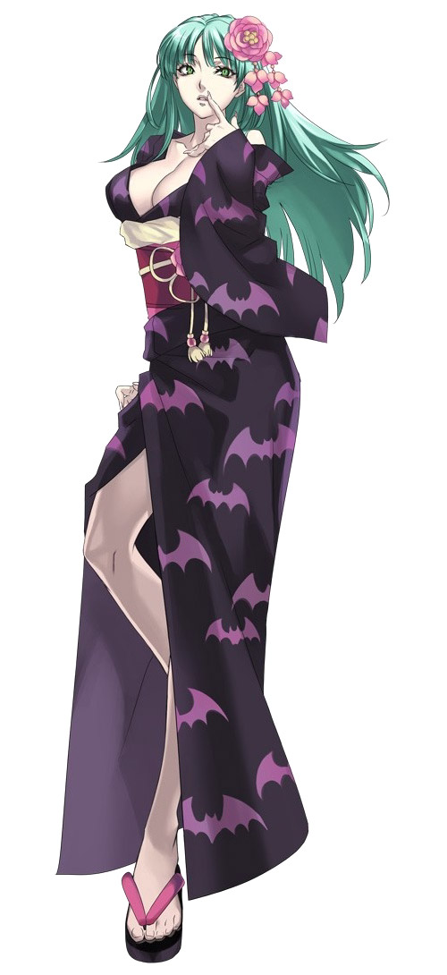 Morrigan, Yukata Art from Cross Edge