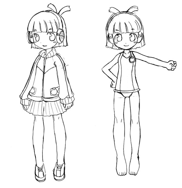 Nagi & Nami Futaba Art from Doki Doki Majo Shinpan! 2