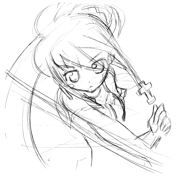 Rekka Sketch from Doki Doki Majo Shinpan! 2