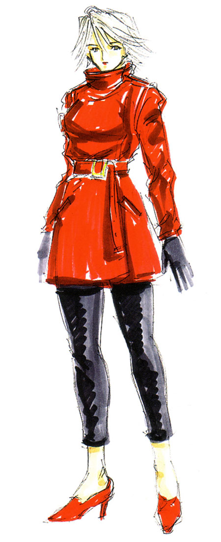 Christie Red Coat Costume Art from Dead or Alive 3