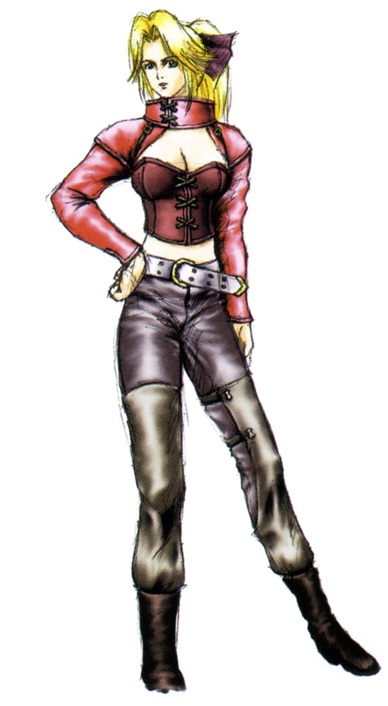 Helena Red Jacket Costume Art from Dead or Alive 3
