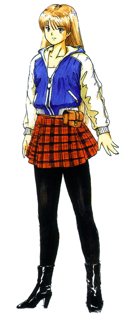 Hitomi Schoolgirl Costume Art from Dead or Alive 3