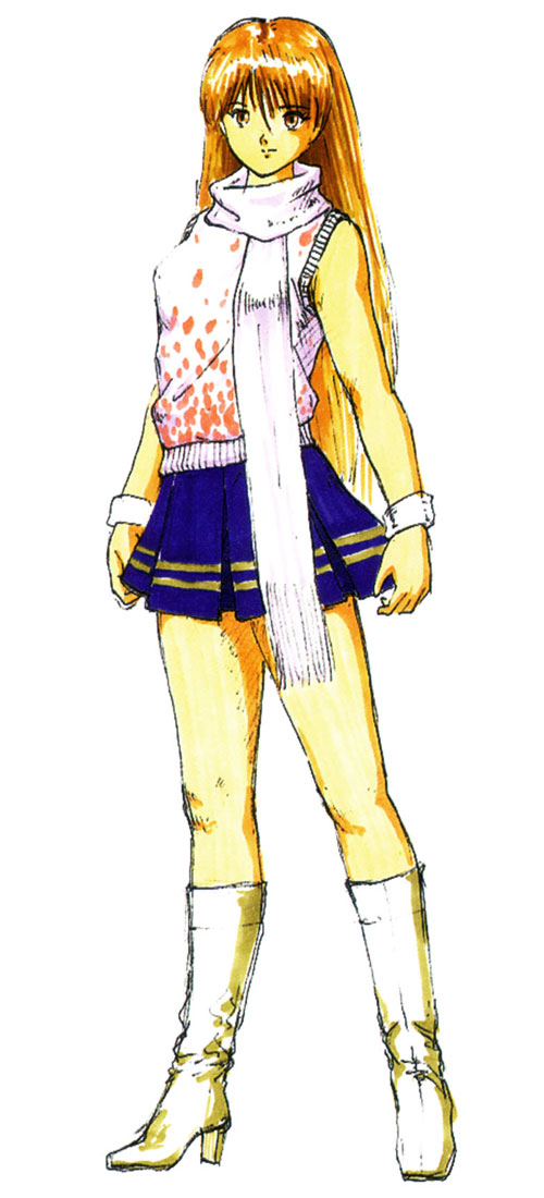 Kasumi Schoolgirl Costume Art from Dead or Alive 3