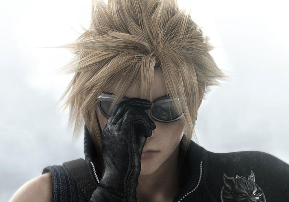 Cloud With Shades Art from Final Fantasy VII: Advent Children