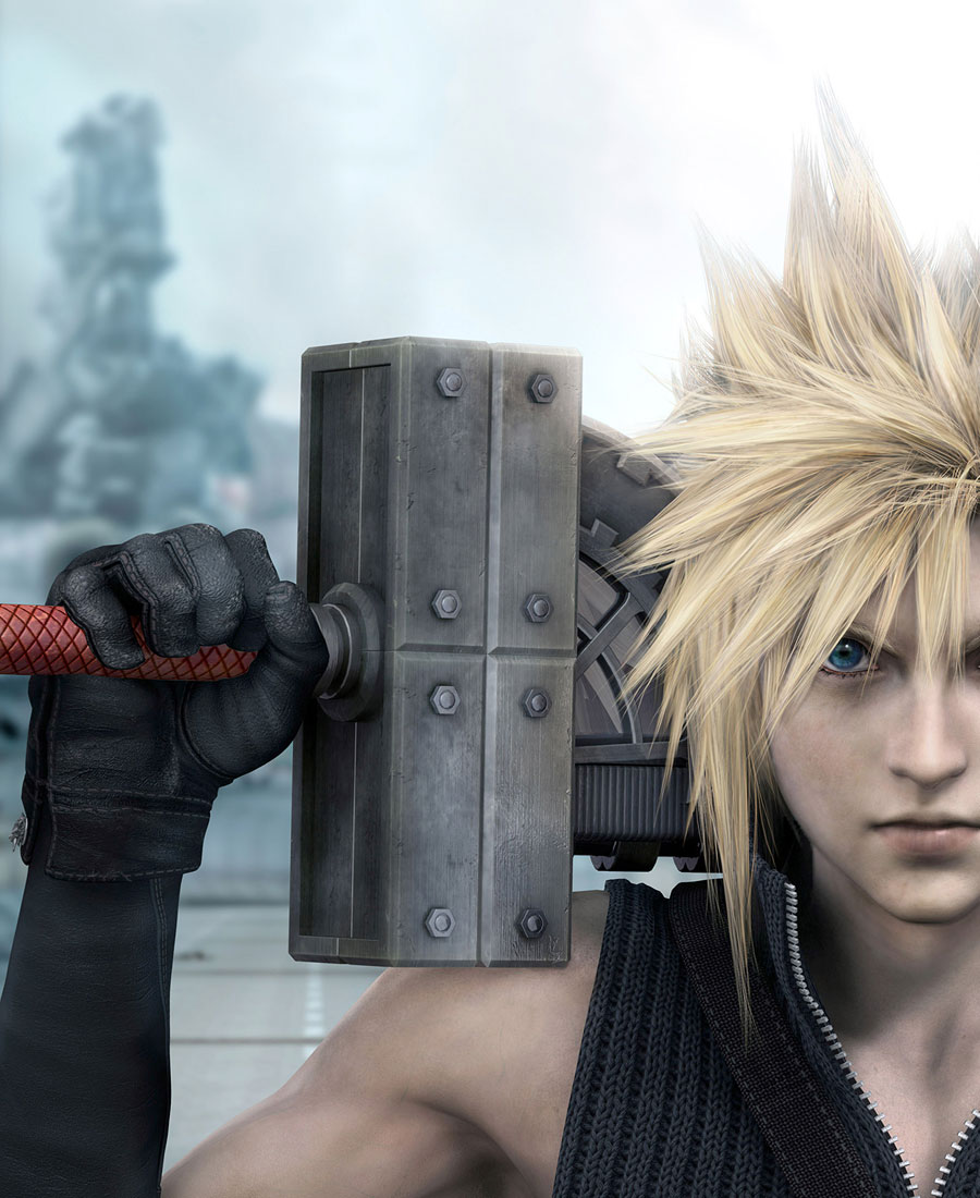 Cloud & Sword Art from Final Fantasy VII: Advent Children