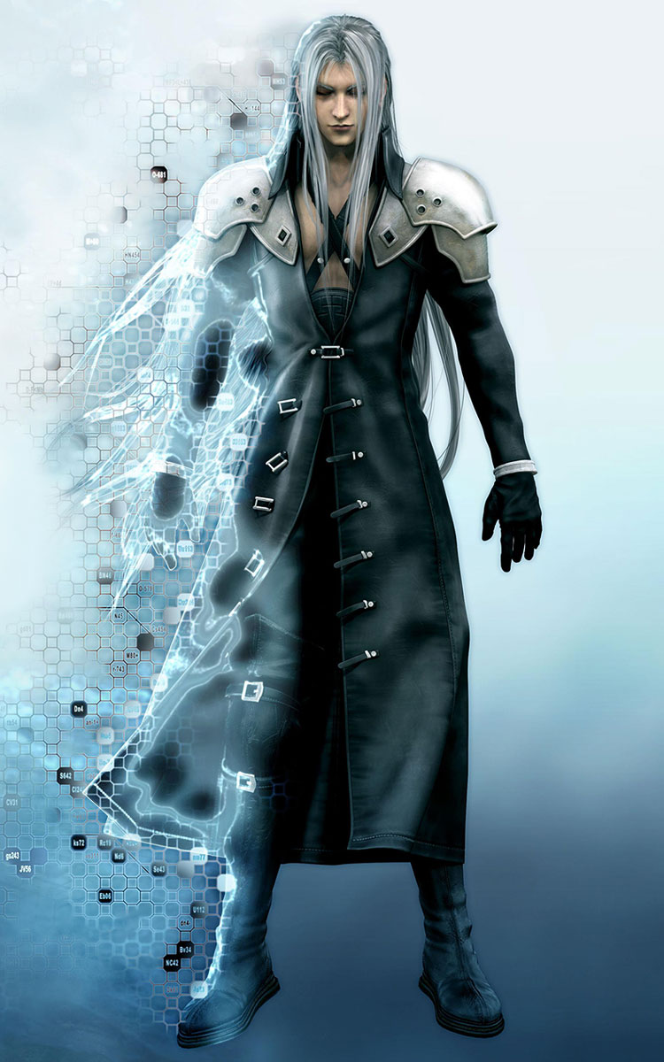 Sephiroth Full Body CG Art from Final Fantasy VII: Advent Children