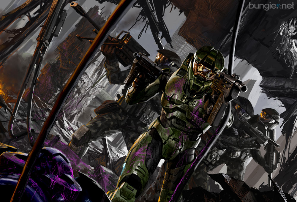 Artwork for OXM Art from Halo 2