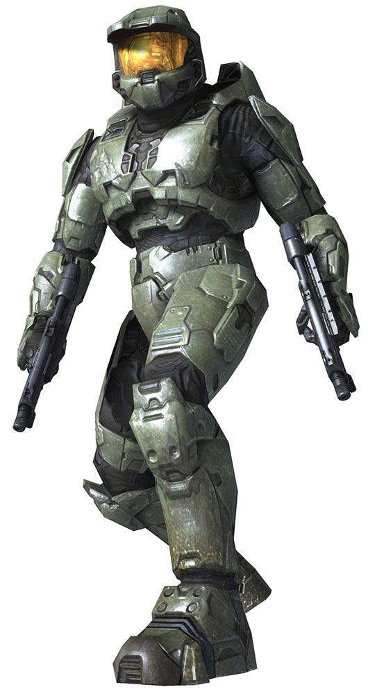 Master Chief, Dual SMG Art from Halo 3