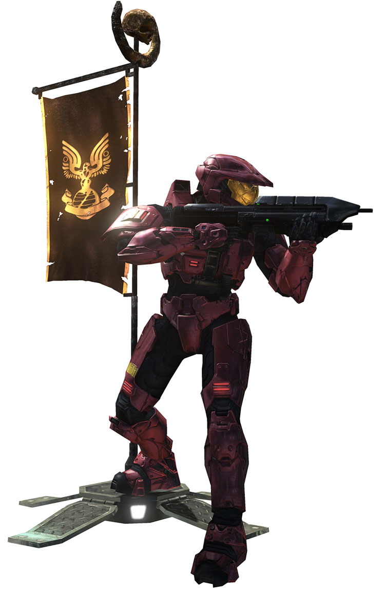 Spartan, Assault Rifle Art from Halo 3