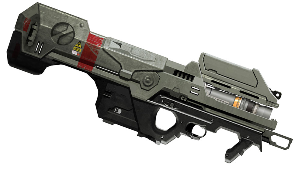 Spartan Laser Art from Halo 3