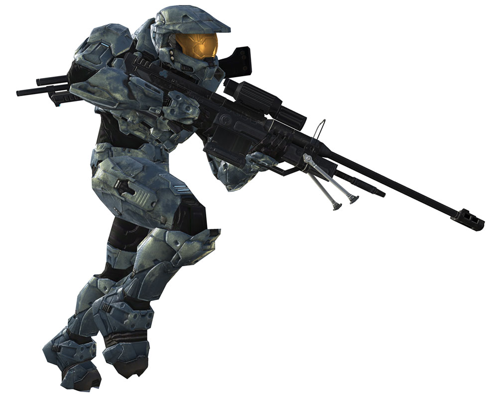 Spartan, Sniper Rifle Art from Halo 3