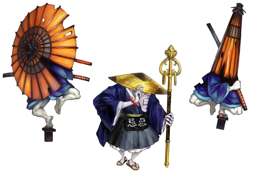Karakasa & Yougenbou Art from Muramasa: The Demon Blade