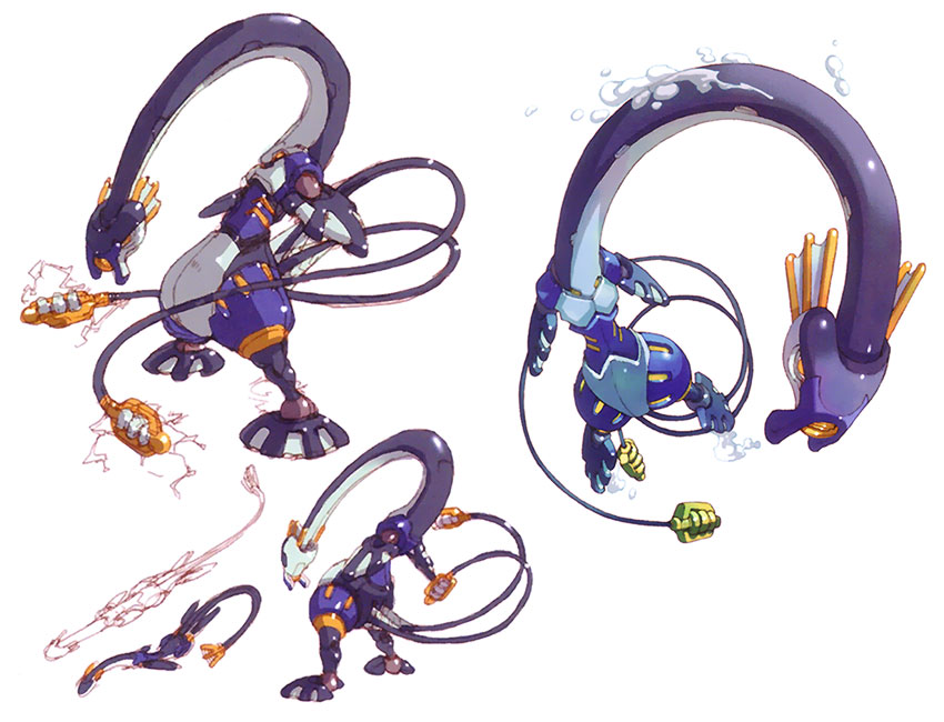 Volteel Biblio Concept Art from Mega Man Zero 3