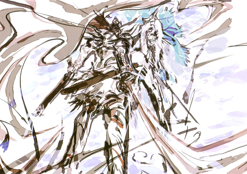 Nobunaga & Kenshin Art from Sengoku Basara 2