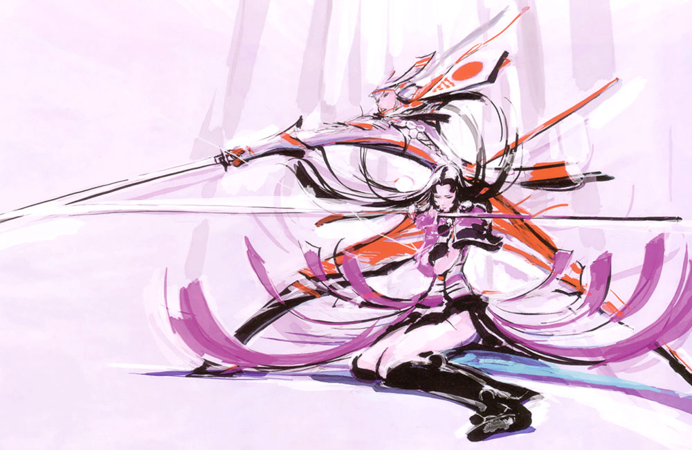 Nagamasa & Oichi Art from Sengoku Basara 2