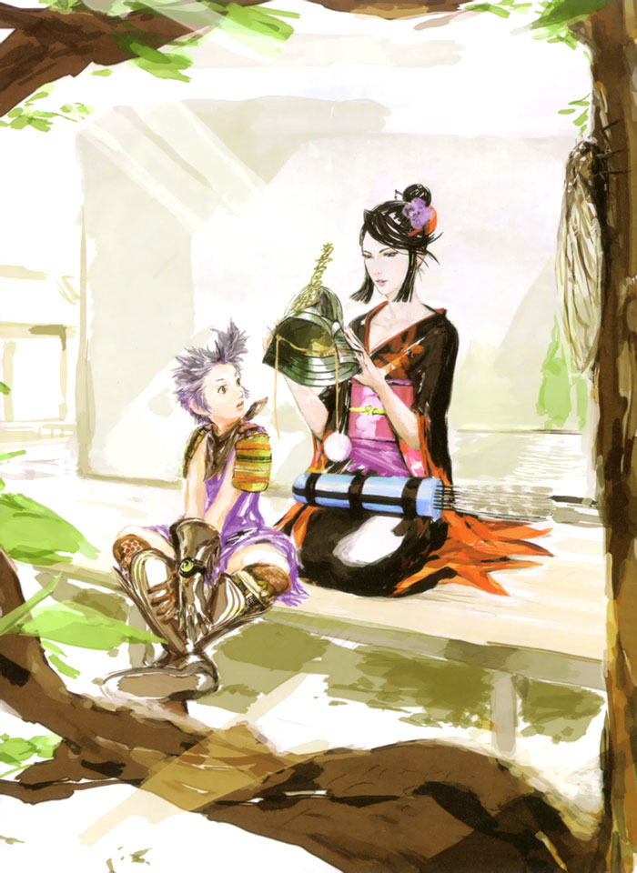 Ranmaru & Nohime Art from Sengoku Basara 2