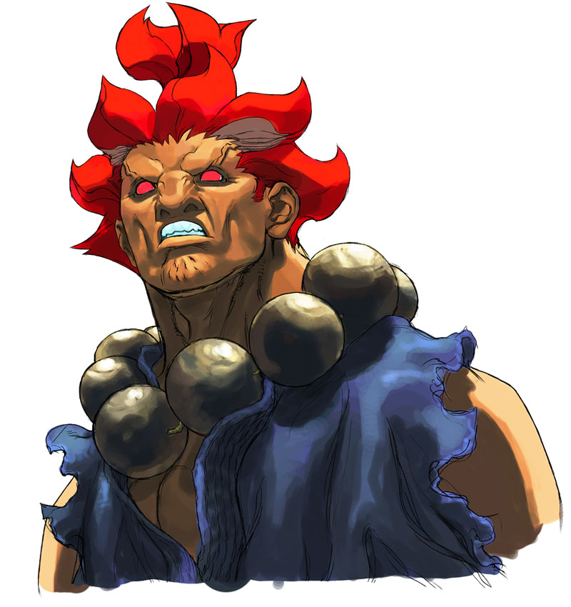 Akuma Portrait Art from Street Fighter III: 3rd Strike