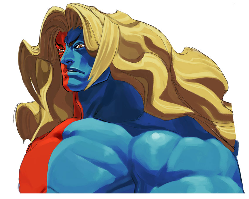 Gill Portrait Art from Street Fighter III: 3rd Strike