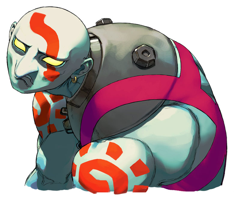 Necro Portrait Art from Street Fighter III: 3rd Strike