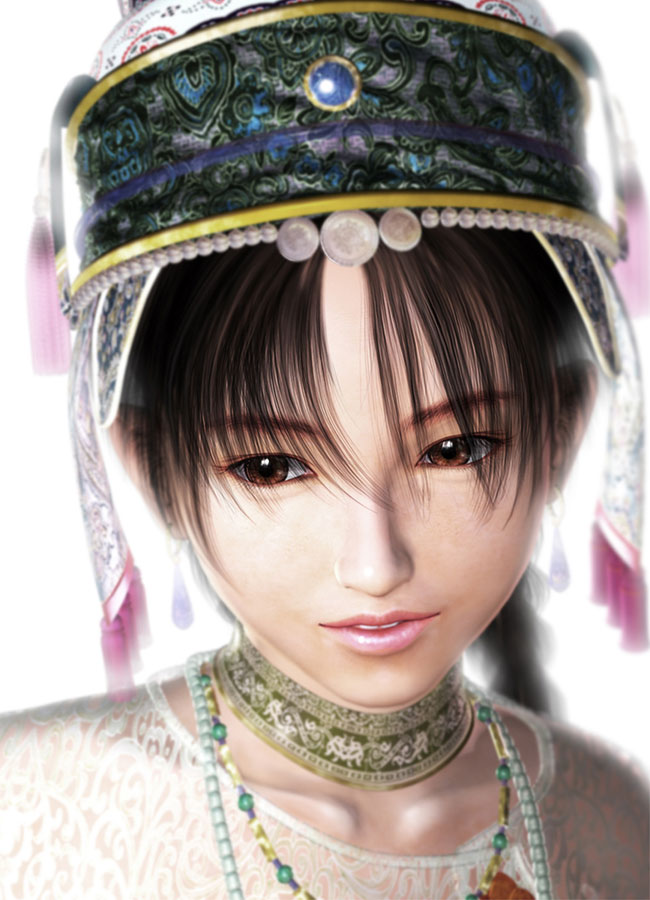 Shenhua Ling Face Art from Shenmue 2