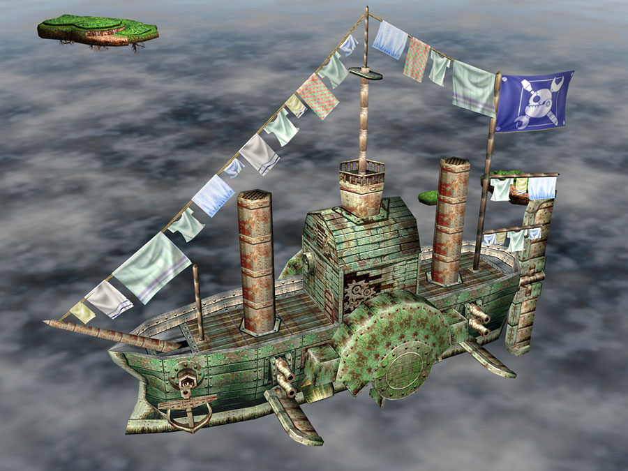 Ship, Ironclad Art from Skies of Arcadia