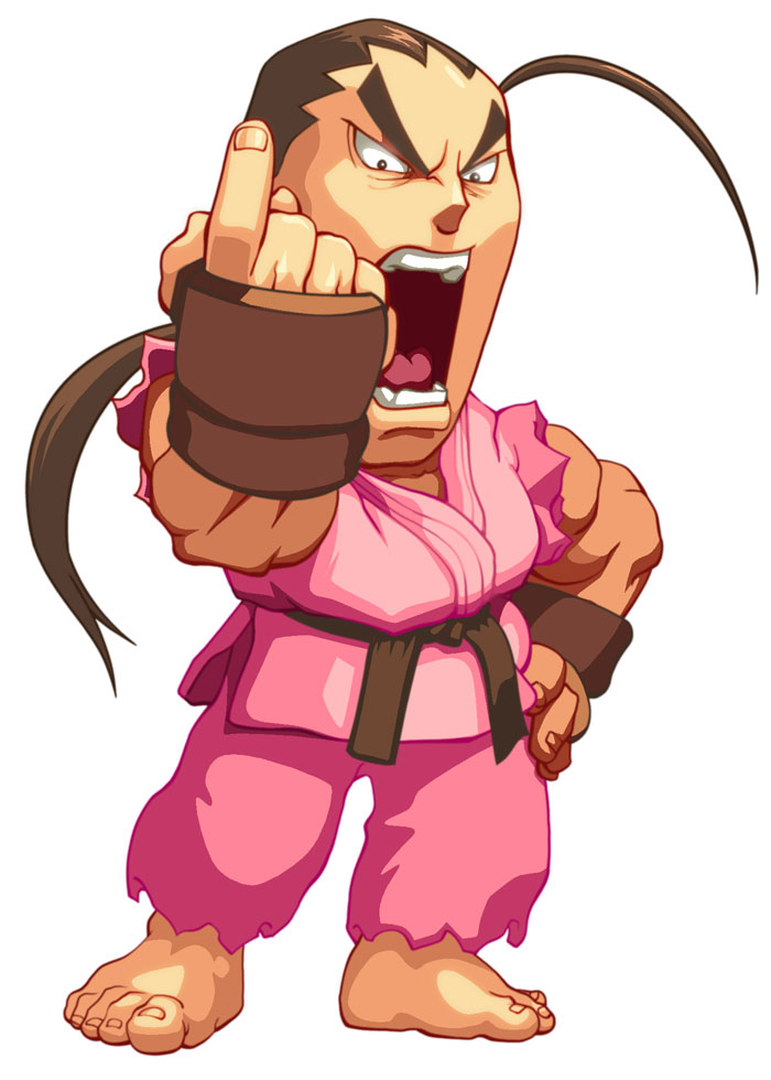 Dan Art from Super Puzzle Fighter II Turbo HD Remix