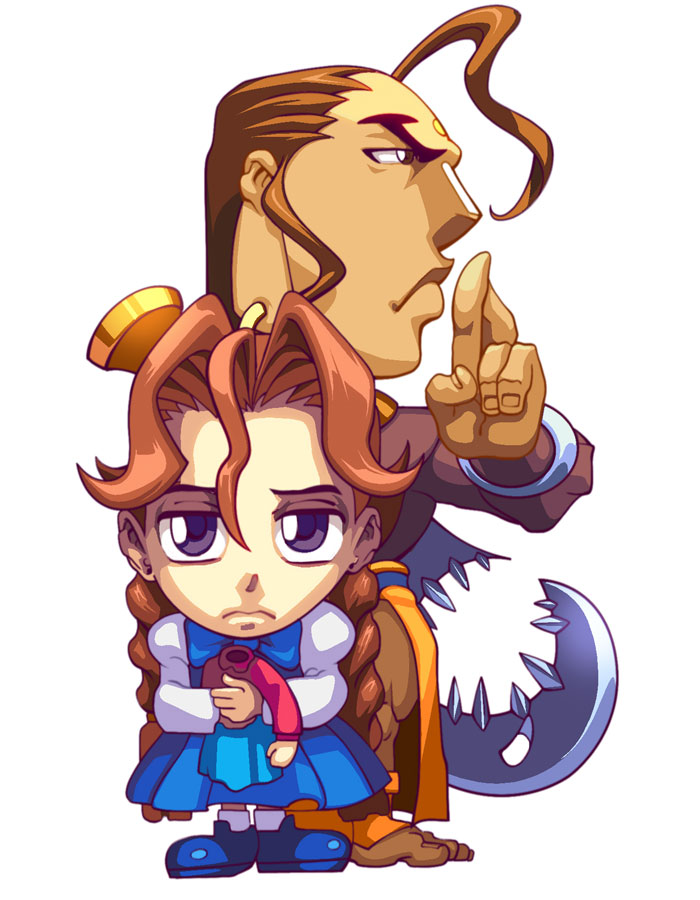 Donovan & Anita Art from Super Puzzle Fighter II Turbo HD Remix