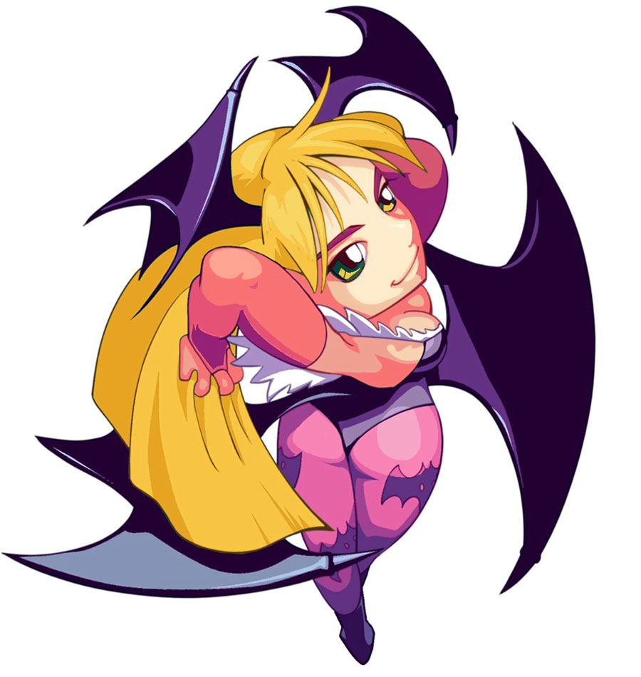 Morrigan Alt Color Art from Super Puzzle Fighter II Turbo HD Remix