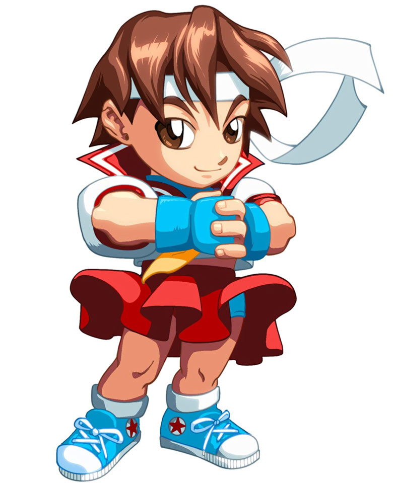 Sakura Alt Color Art from Super Puzzle Fighter II Turbo HD Remix