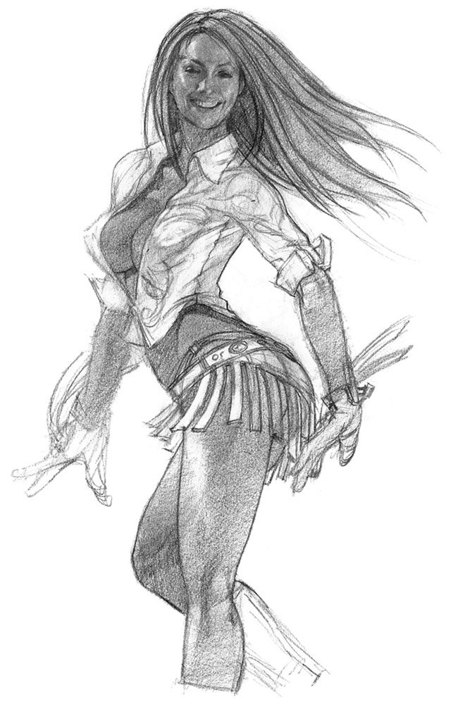Christie Monteiro Sketch from Tekken 4