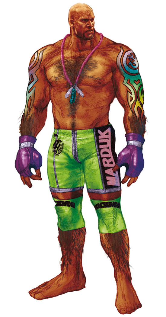 Craig Marduk Concept Art from Tekken 4