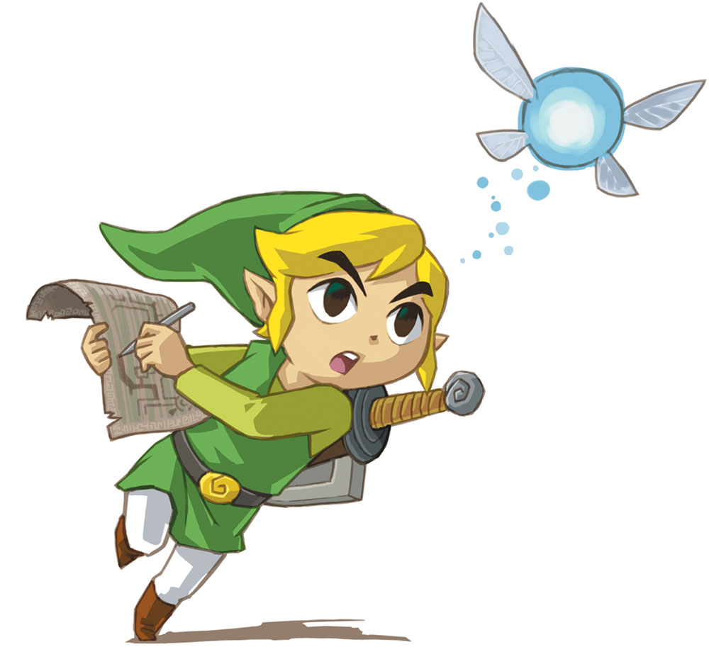 Link & Ciela Art from The Legend of Zelda: Phantom Hourglass