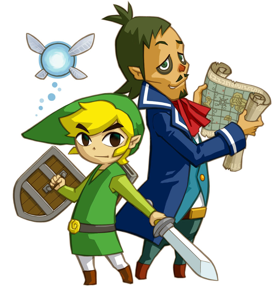 Link & Linebeck Art from The Legend of Zelda: Phantom Hourglass