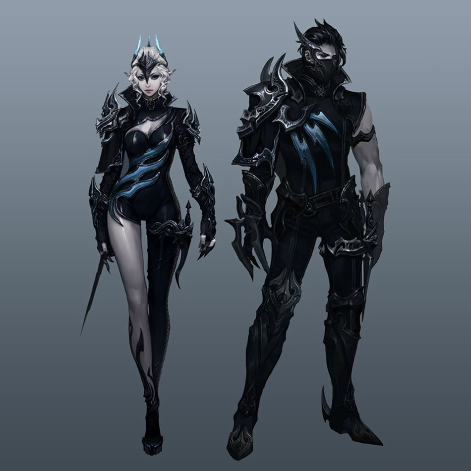 4.0 Beritra Leather Armor Art from Aion